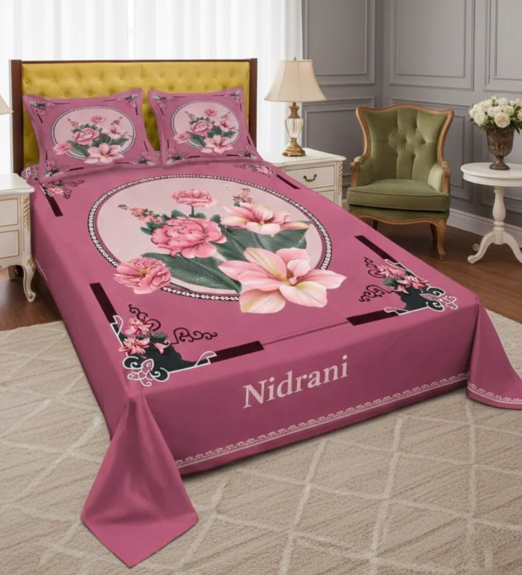 Nidrani Premium Floral Bedsheet Set