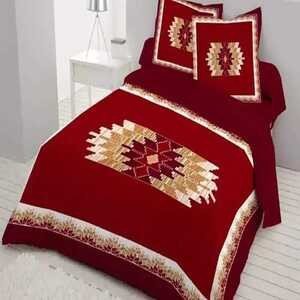 Royal Maroon Heritage Bedsheet Set