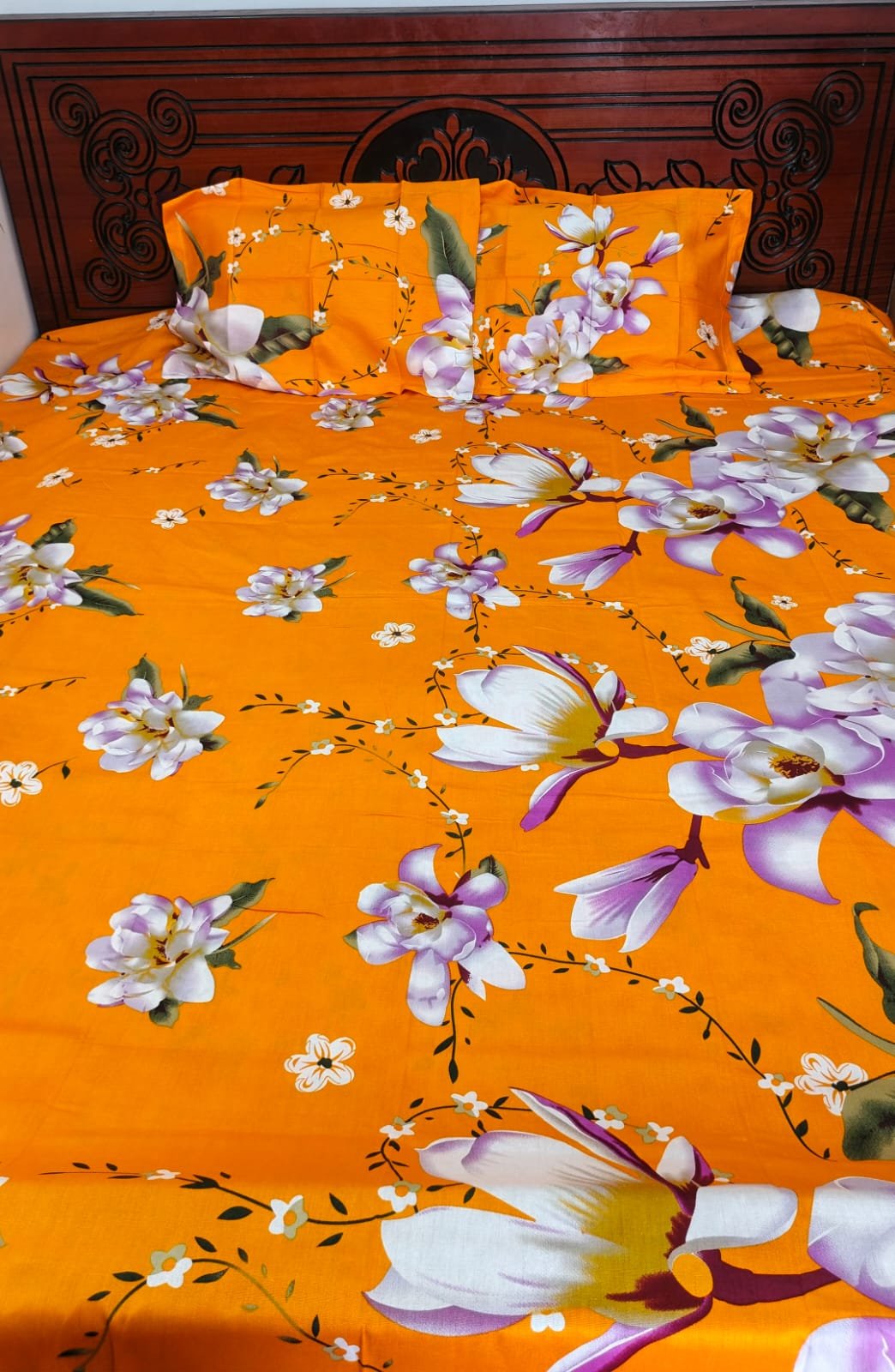 Nidrani Amber Magnolia Twill Bedsheet