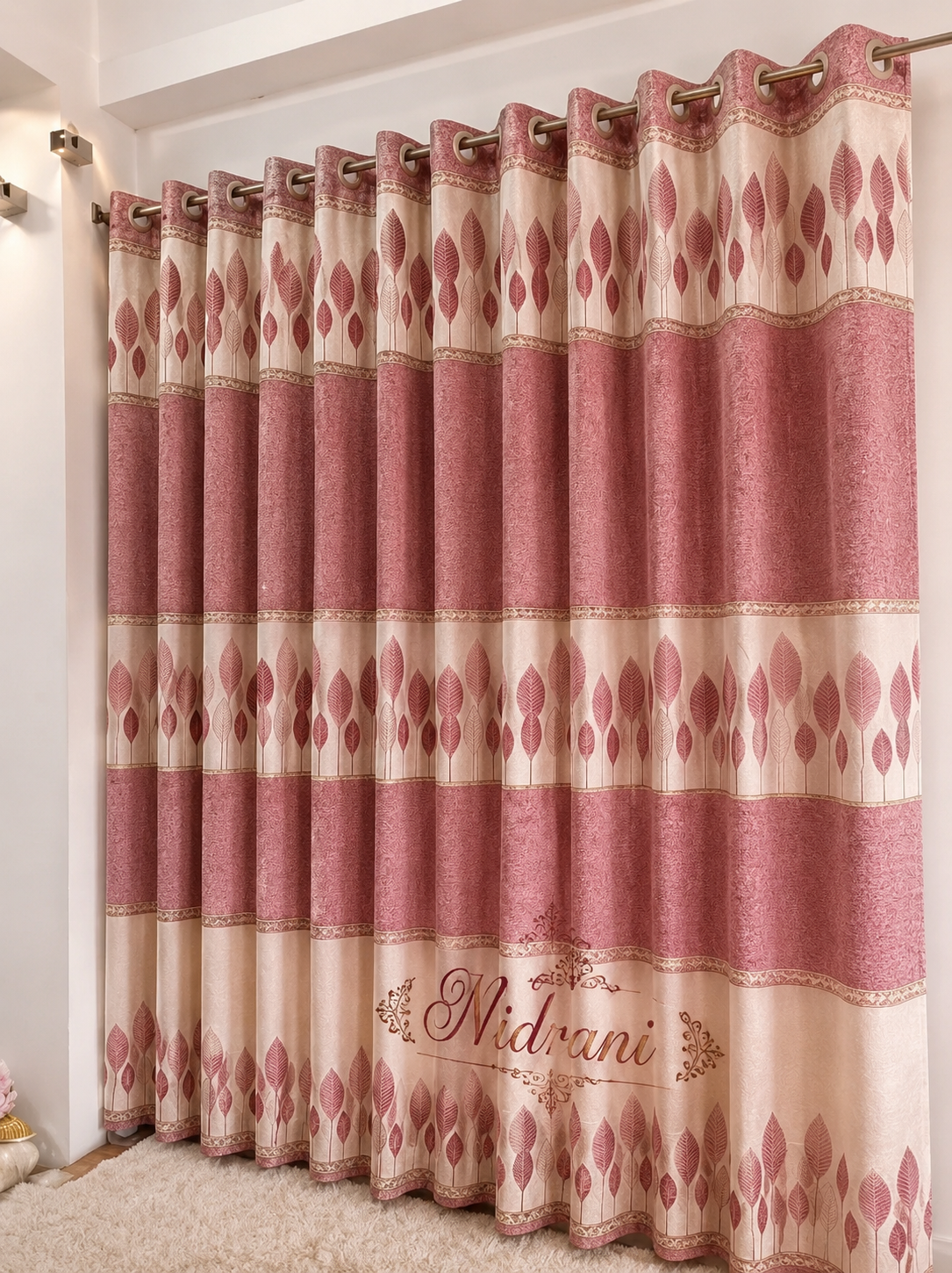 Nidrani Leafline Linear Curtain