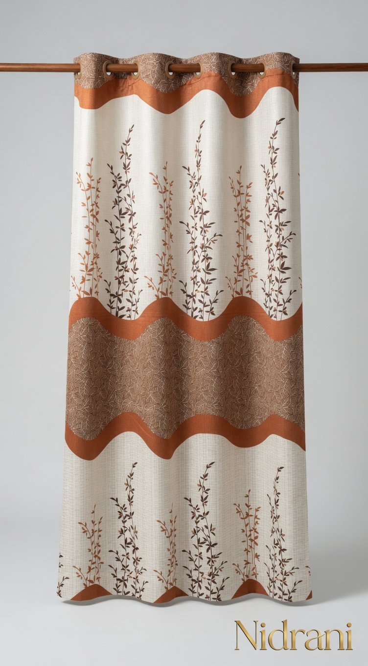 Nidrani Ripple Vines Luxury Curtain