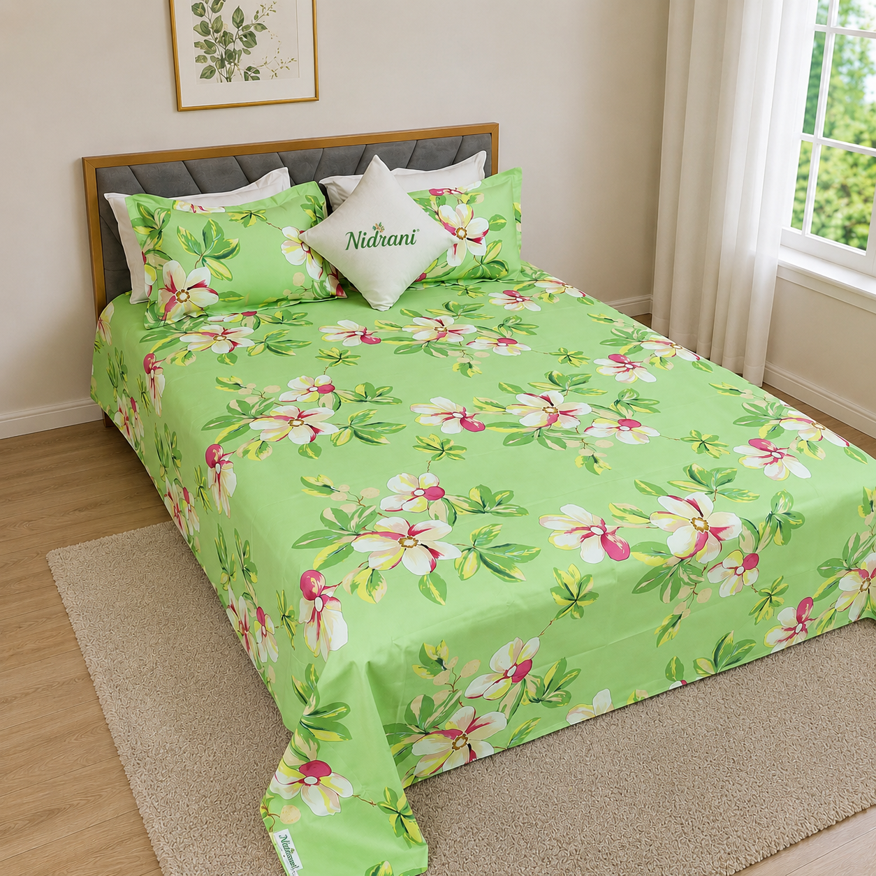 Nidrani Viridia Prestige Twill Bedsheet
